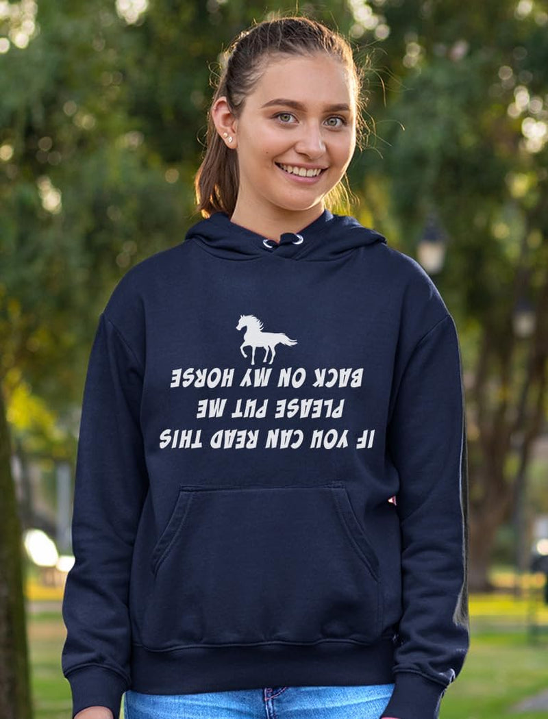 Horse Riding Hoodie for Women and Teen Girls - Equestrian Gift Idea for Riders, Barn Lovers & Horseback Fans