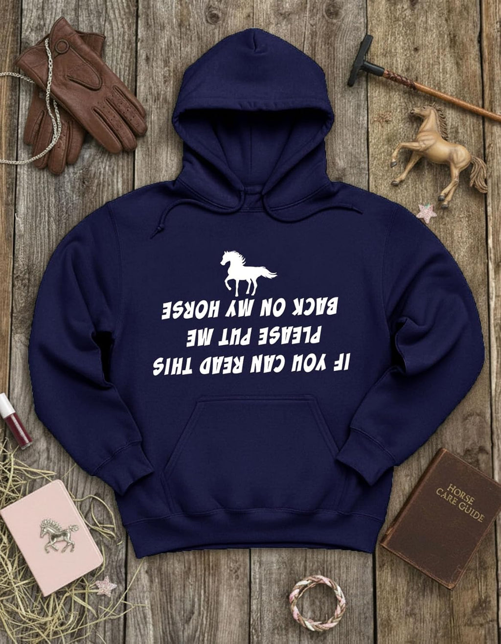 Horse Riding Hoodie for Women and Teen Girls - Equestrian Gift Idea for Riders, Barn Lovers & Horseback Fans